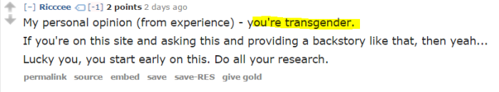 you're transgender